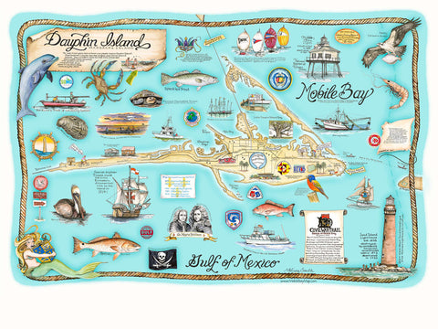 Dauphin Island Map