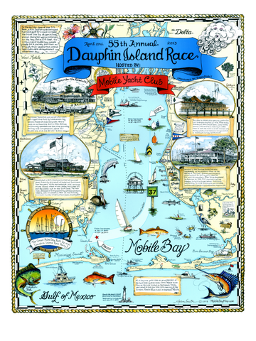Dauphin Island Race Map